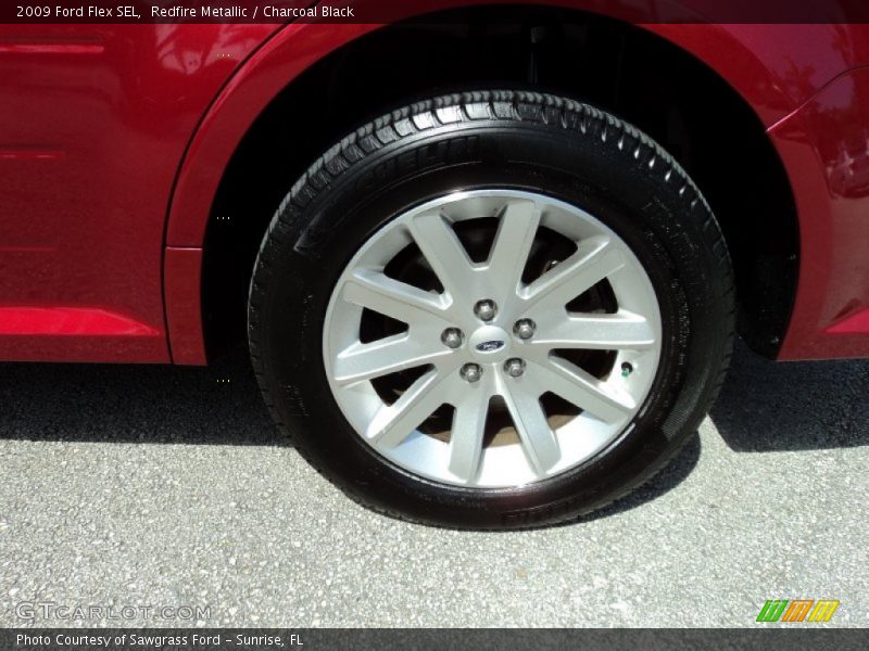 Redfire Metallic / Charcoal Black 2009 Ford Flex SEL