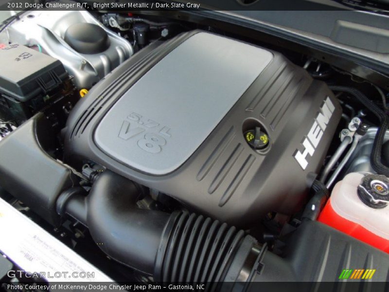 Bright Silver Metallic / Dark Slate Gray 2012 Dodge Challenger R/T