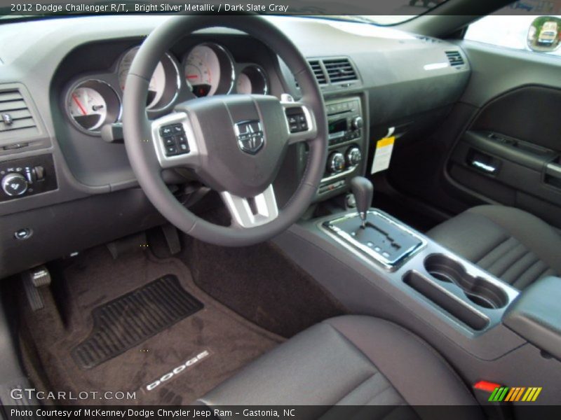 Bright Silver Metallic / Dark Slate Gray 2012 Dodge Challenger R/T