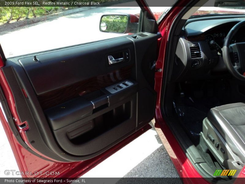 Redfire Metallic / Charcoal Black 2009 Ford Flex SEL