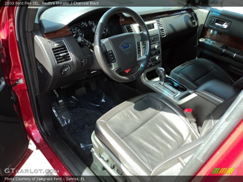 Redfire Metallic / Charcoal Black 2009 Ford Flex SEL