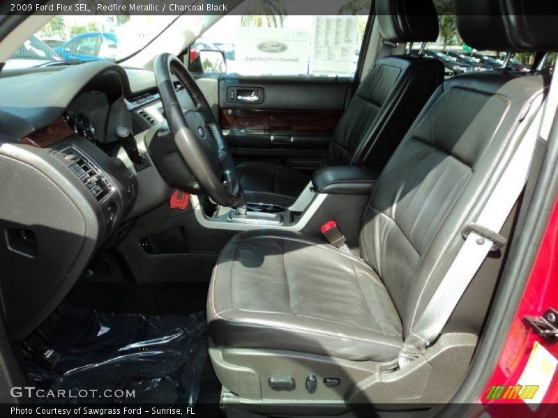 Redfire Metallic / Charcoal Black 2009 Ford Flex SEL