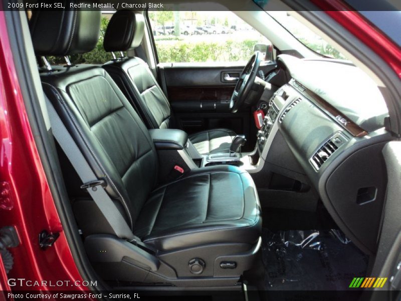 Redfire Metallic / Charcoal Black 2009 Ford Flex SEL