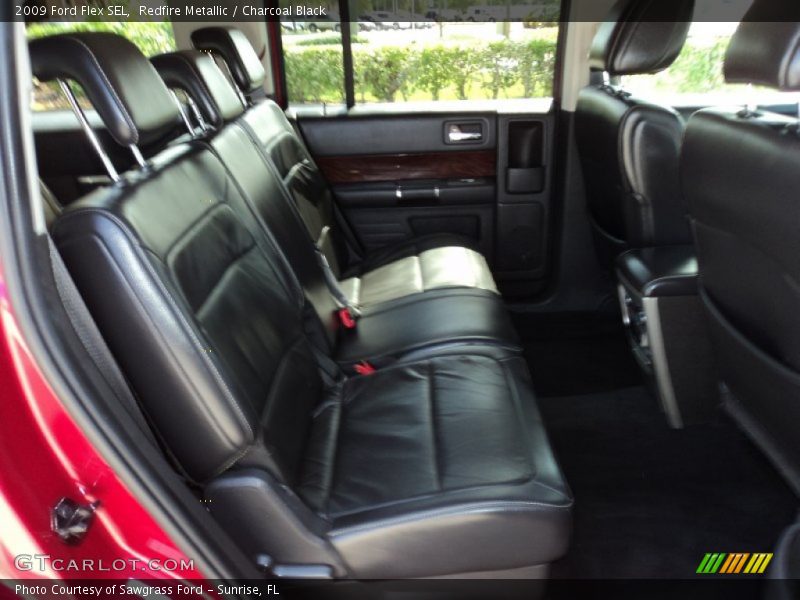 Redfire Metallic / Charcoal Black 2009 Ford Flex SEL
