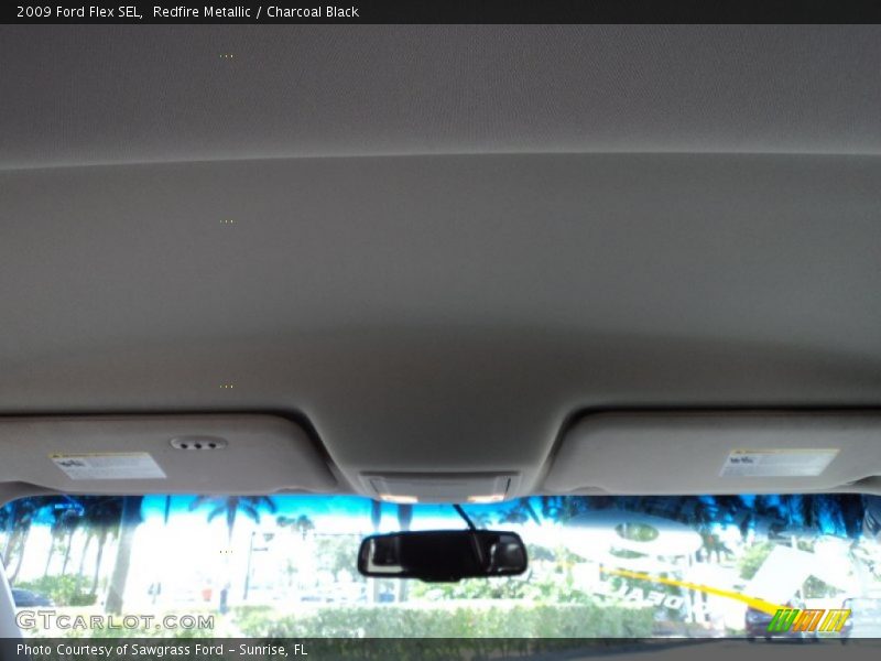 Redfire Metallic / Charcoal Black 2009 Ford Flex SEL