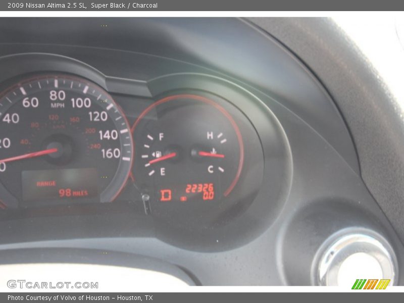 Super Black / Charcoal 2009 Nissan Altima 2.5 SL
