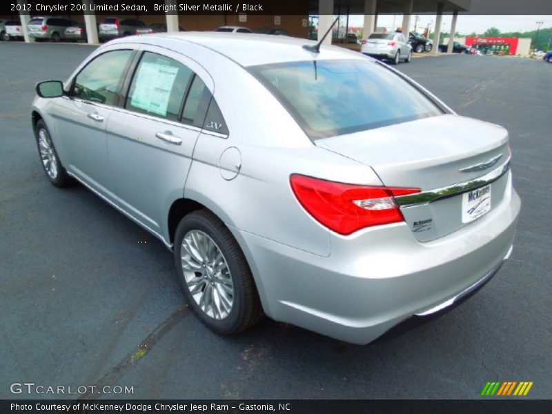 Bright Silver Metallic / Black 2012 Chrysler 200 Limited Sedan