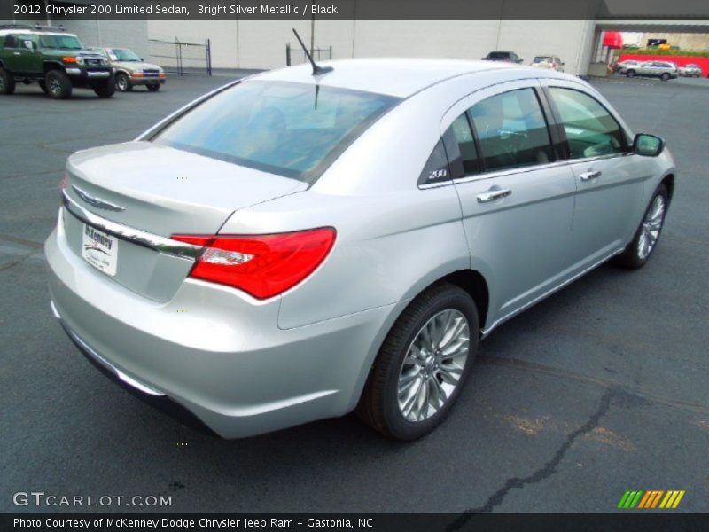 Bright Silver Metallic / Black 2012 Chrysler 200 Limited Sedan