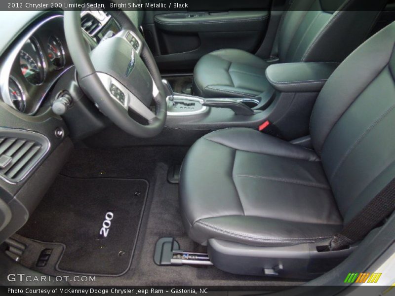 Bright Silver Metallic / Black 2012 Chrysler 200 Limited Sedan