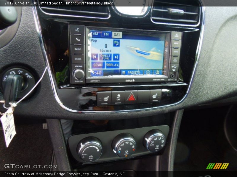 Bright Silver Metallic / Black 2012 Chrysler 200 Limited Sedan