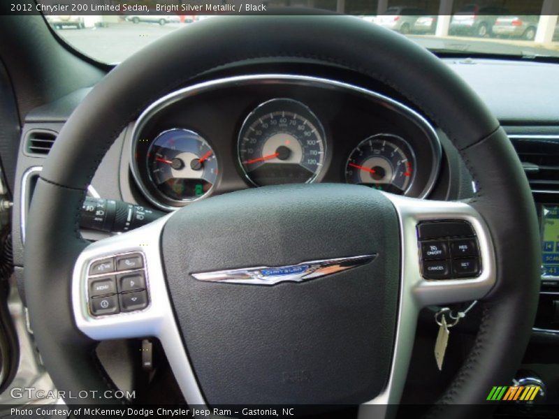 Bright Silver Metallic / Black 2012 Chrysler 200 Limited Sedan