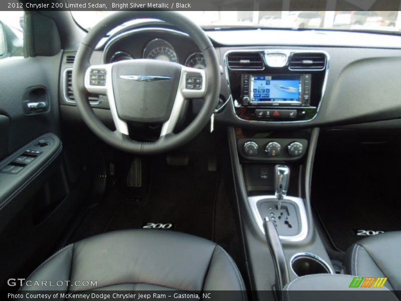Bright Silver Metallic / Black 2012 Chrysler 200 Limited Sedan