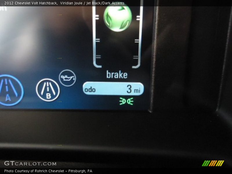 Viridian Joule / Jet Black/Dark Accents 2012 Chevrolet Volt Hatchback