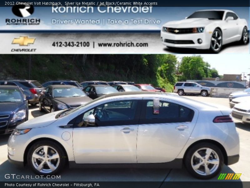 Silver Ice Metallic / Jet Black/Ceramic White Accents 2012 Chevrolet Volt Hatchback