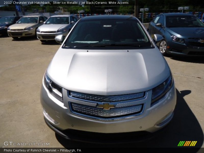 Silver Ice Metallic / Jet Black/Ceramic White Accents 2012 Chevrolet Volt Hatchback