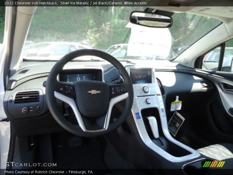 Silver Ice Metallic / Jet Black/Ceramic White Accents 2012 Chevrolet Volt Hatchback