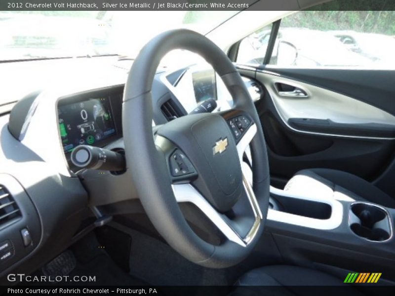 Silver Ice Metallic / Jet Black/Ceramic White Accents 2012 Chevrolet Volt Hatchback