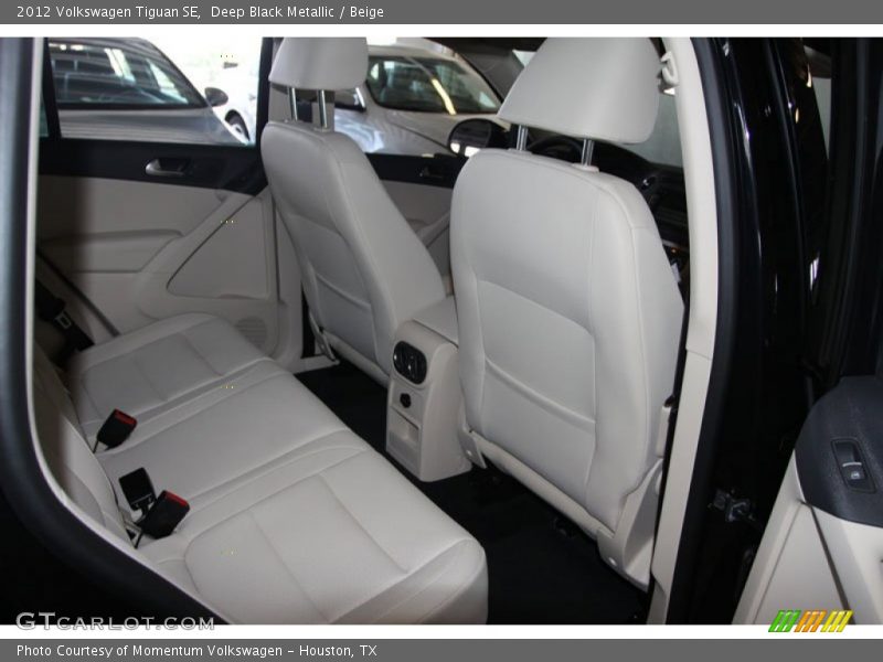 Deep Black Metallic / Beige 2012 Volkswagen Tiguan SE