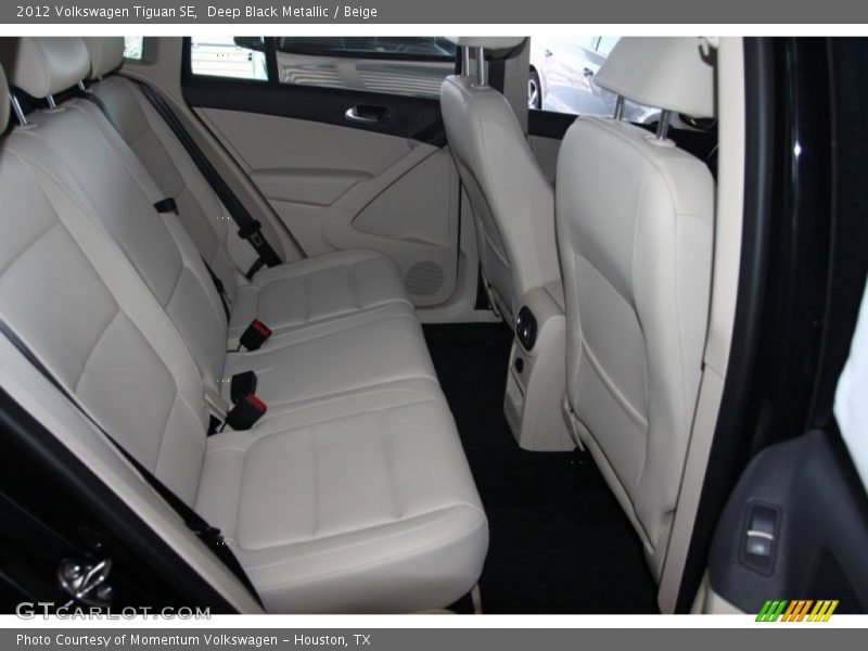Deep Black Metallic / Beige 2012 Volkswagen Tiguan SE