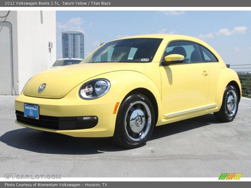 Saturn Yellow / Titan Black 2012 Volkswagen Beetle 2.5L