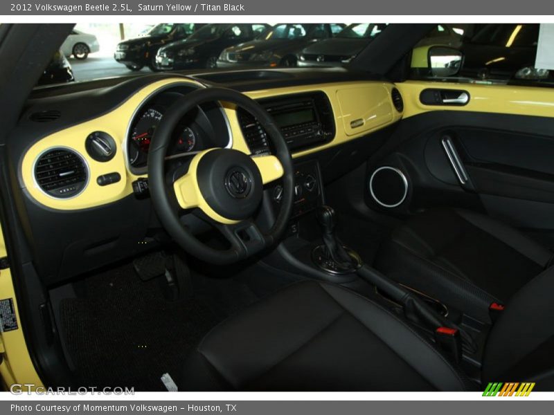 Saturn Yellow / Titan Black 2012 Volkswagen Beetle 2.5L