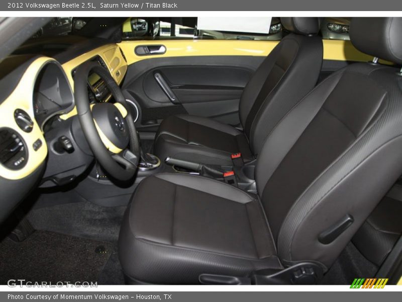 Saturn Yellow / Titan Black 2012 Volkswagen Beetle 2.5L