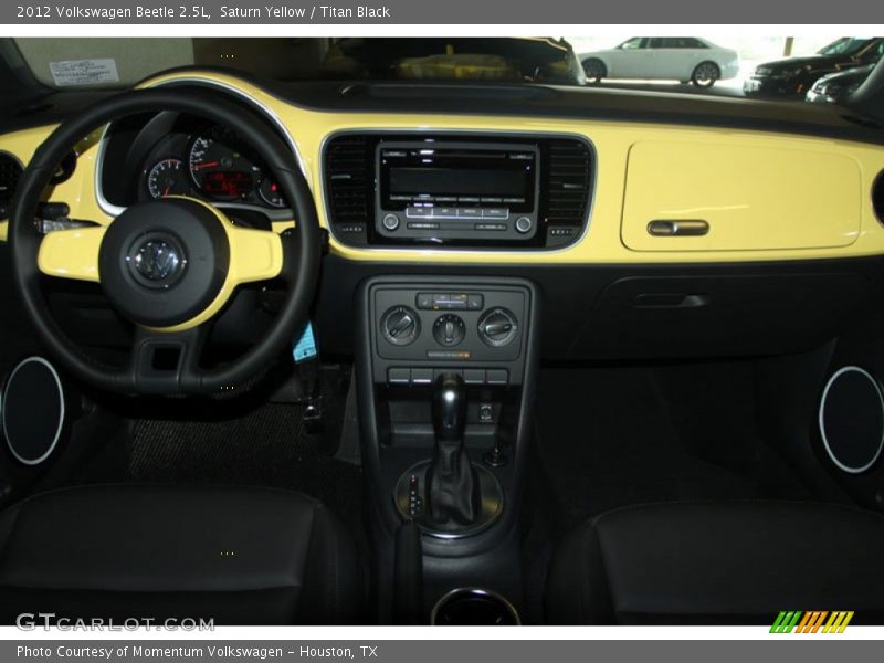 Saturn Yellow / Titan Black 2012 Volkswagen Beetle 2.5L