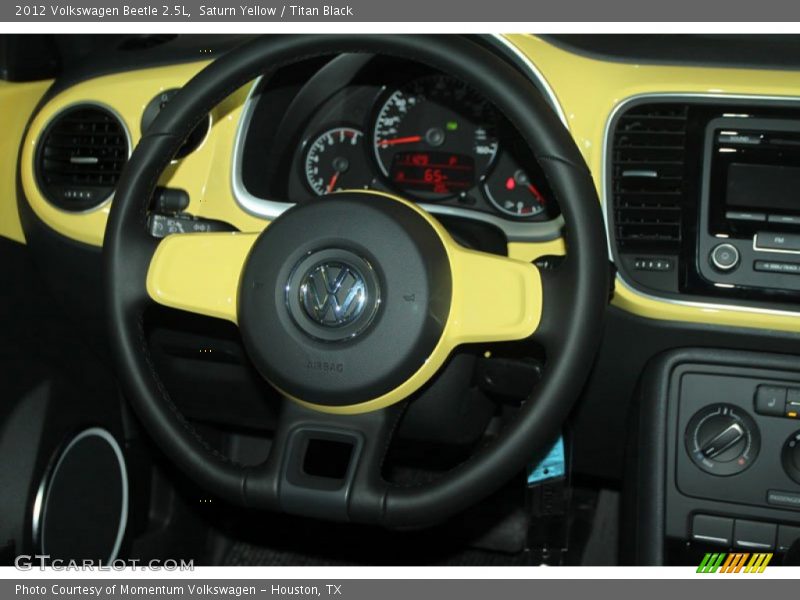 Saturn Yellow / Titan Black 2012 Volkswagen Beetle 2.5L