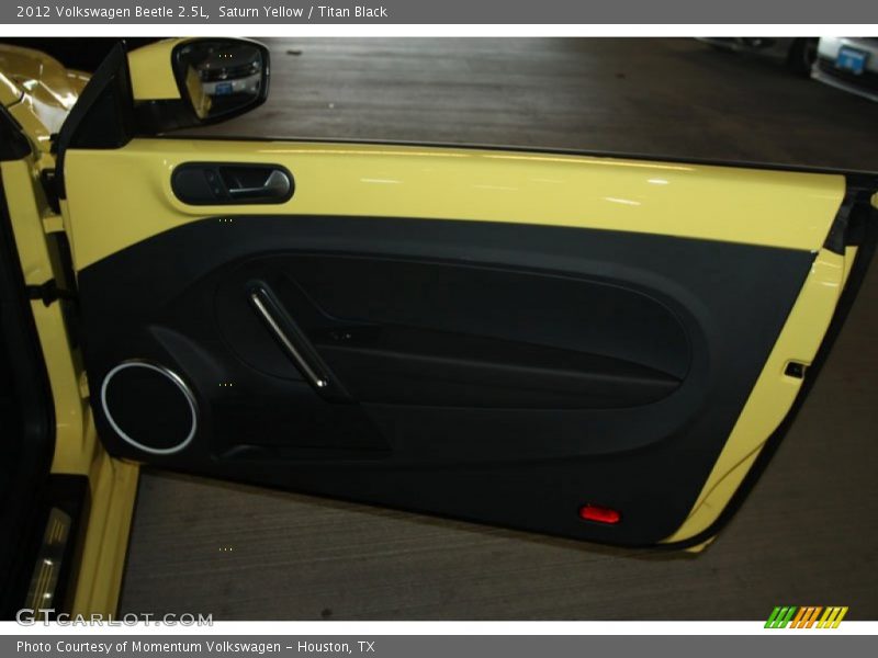 Saturn Yellow / Titan Black 2012 Volkswagen Beetle 2.5L