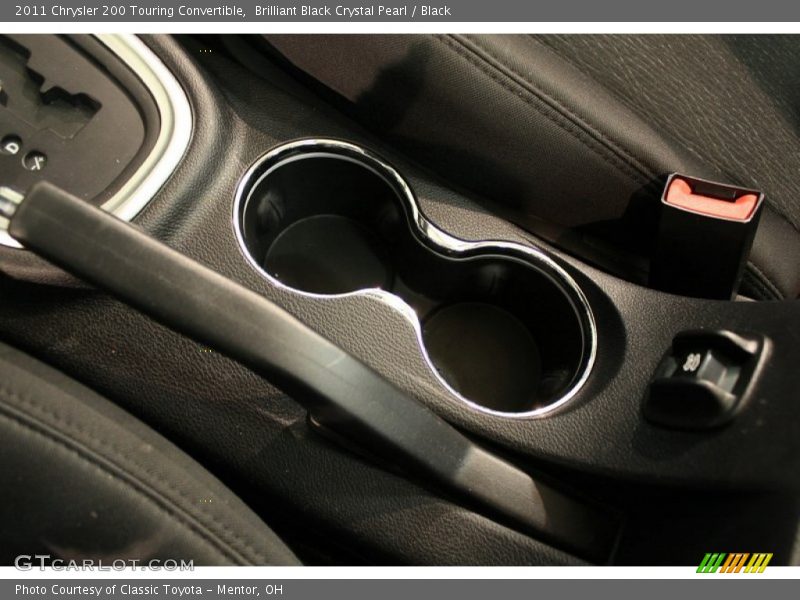 Brilliant Black Crystal Pearl / Black 2011 Chrysler 200 Touring Convertible
