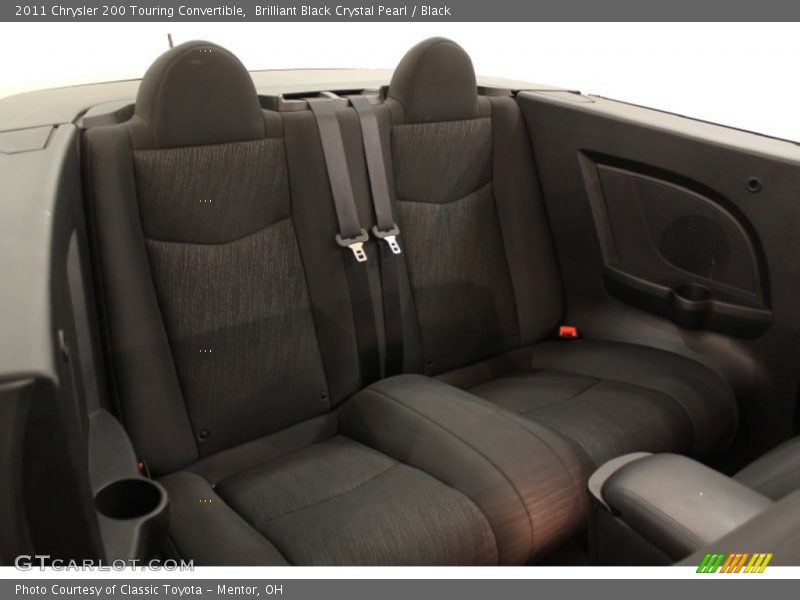Brilliant Black Crystal Pearl / Black 2011 Chrysler 200 Touring Convertible