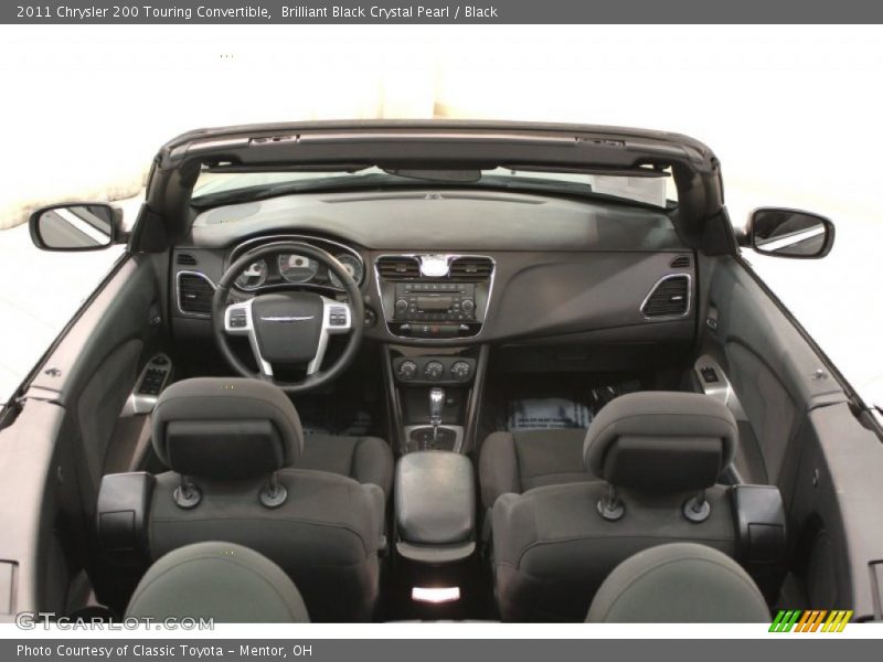 Brilliant Black Crystal Pearl / Black 2011 Chrysler 200 Touring Convertible