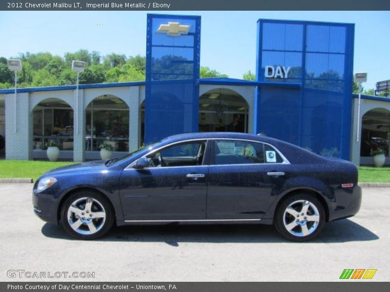 Imperial Blue Metallic / Ebony 2012 Chevrolet Malibu LT