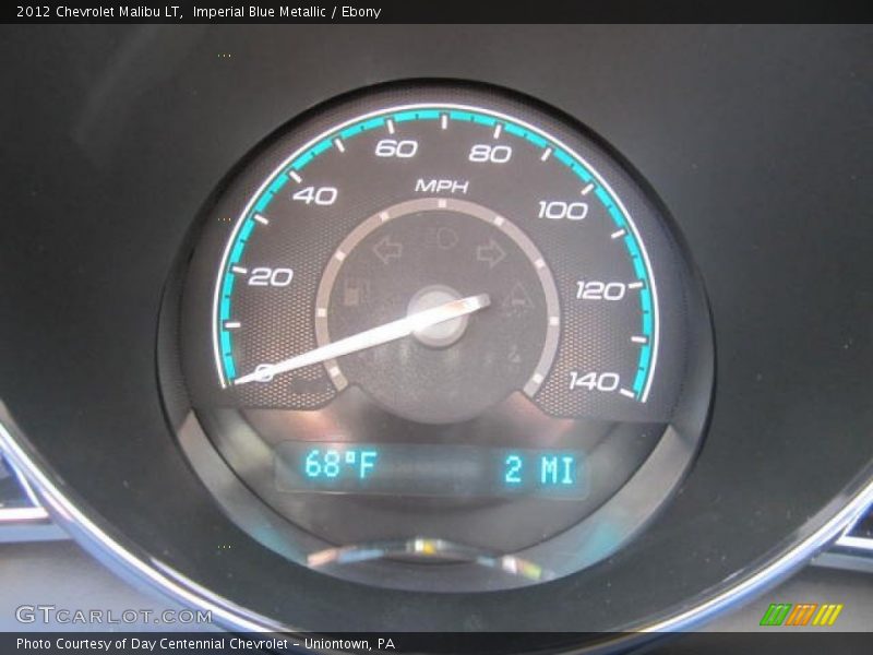 Imperial Blue Metallic / Ebony 2012 Chevrolet Malibu LT