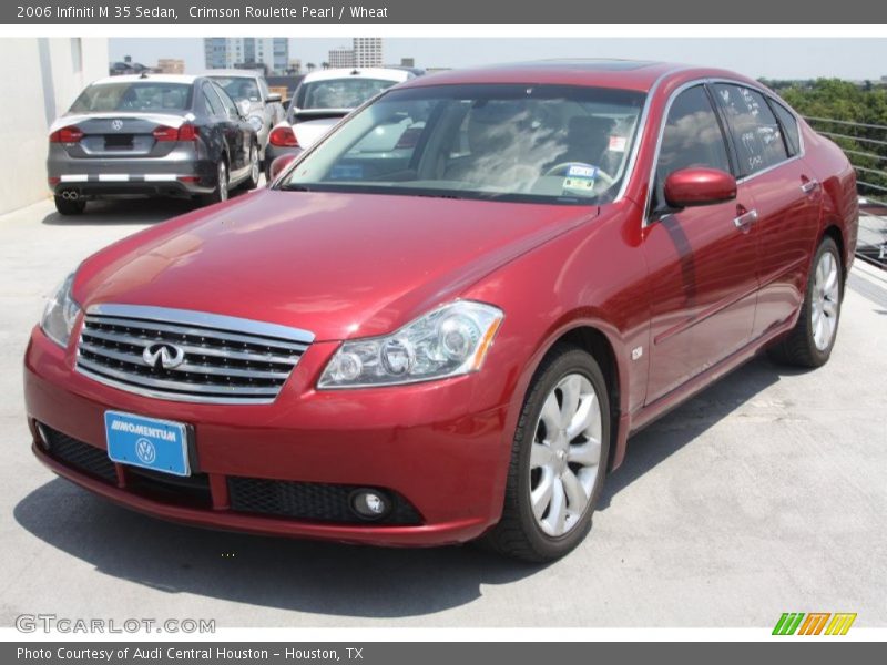 Crimson Roulette Pearl / Wheat 2006 Infiniti M 35 Sedan