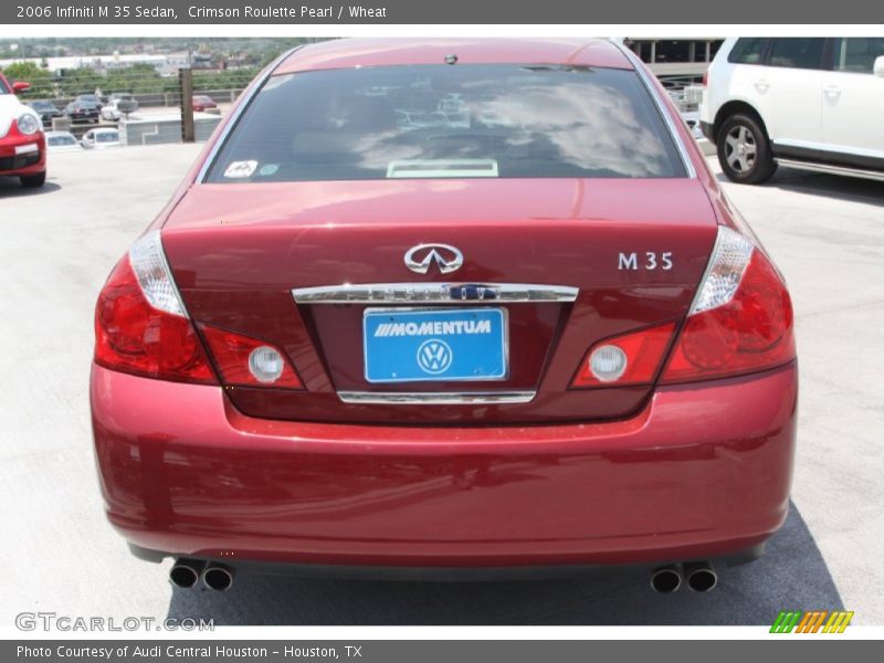 Crimson Roulette Pearl / Wheat 2006 Infiniti M 35 Sedan