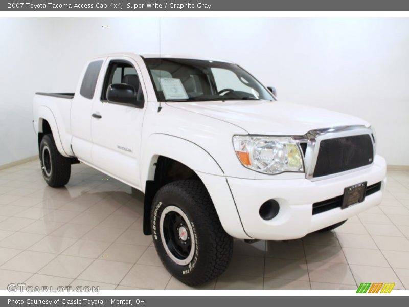 Super White / Graphite Gray 2007 Toyota Tacoma Access Cab 4x4