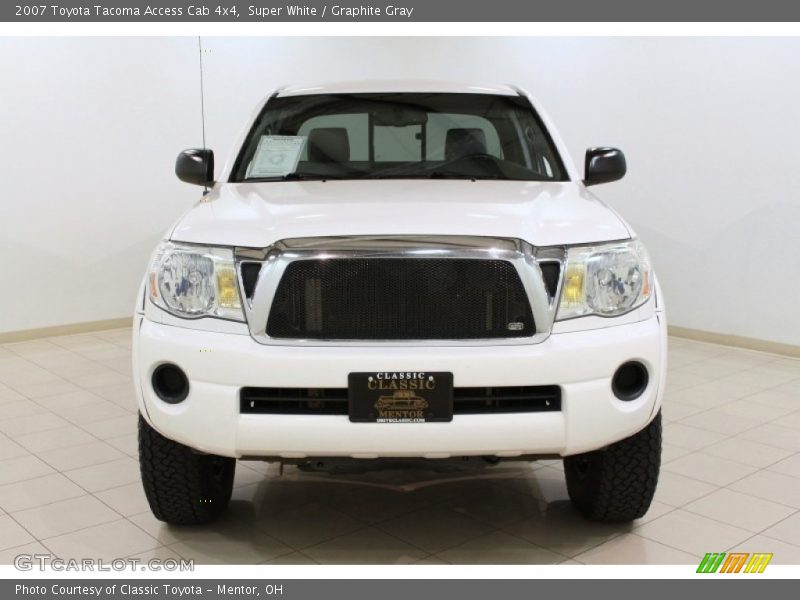 Super White / Graphite Gray 2007 Toyota Tacoma Access Cab 4x4