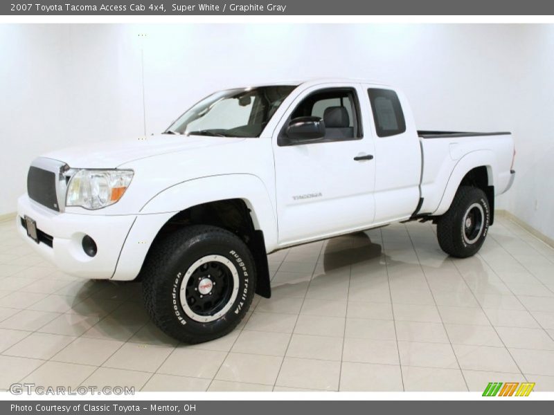 Super White / Graphite Gray 2007 Toyota Tacoma Access Cab 4x4