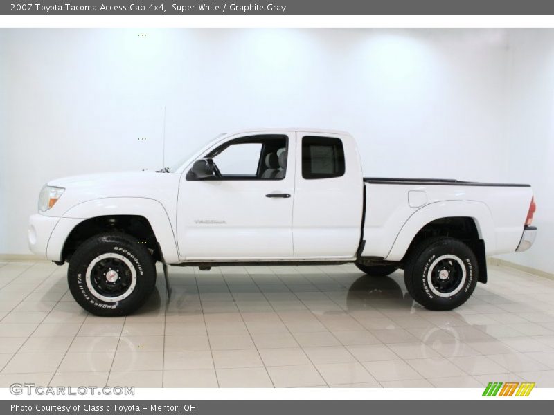 Super White / Graphite Gray 2007 Toyota Tacoma Access Cab 4x4