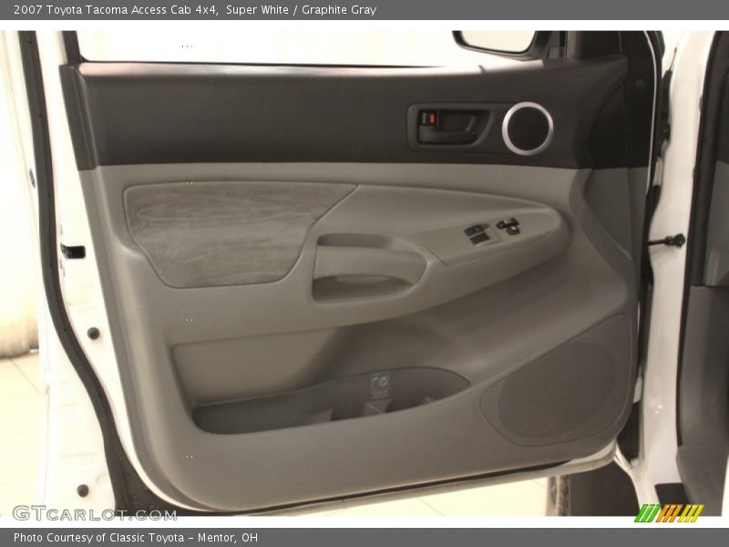 Super White / Graphite Gray 2007 Toyota Tacoma Access Cab 4x4