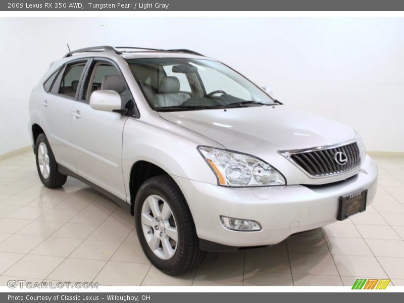 Tungsten Pearl / Light Gray 2009 Lexus RX 350 AWD
