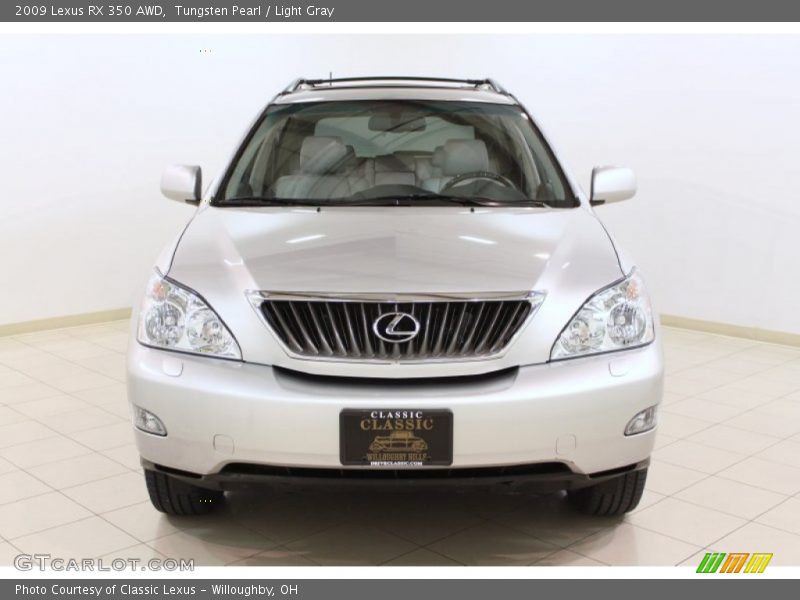 Tungsten Pearl / Light Gray 2009 Lexus RX 350 AWD