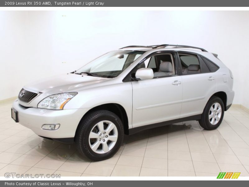 Tungsten Pearl / Light Gray 2009 Lexus RX 350 AWD