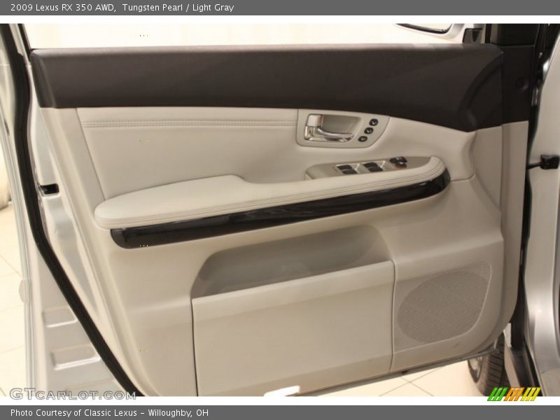 Tungsten Pearl / Light Gray 2009 Lexus RX 350 AWD