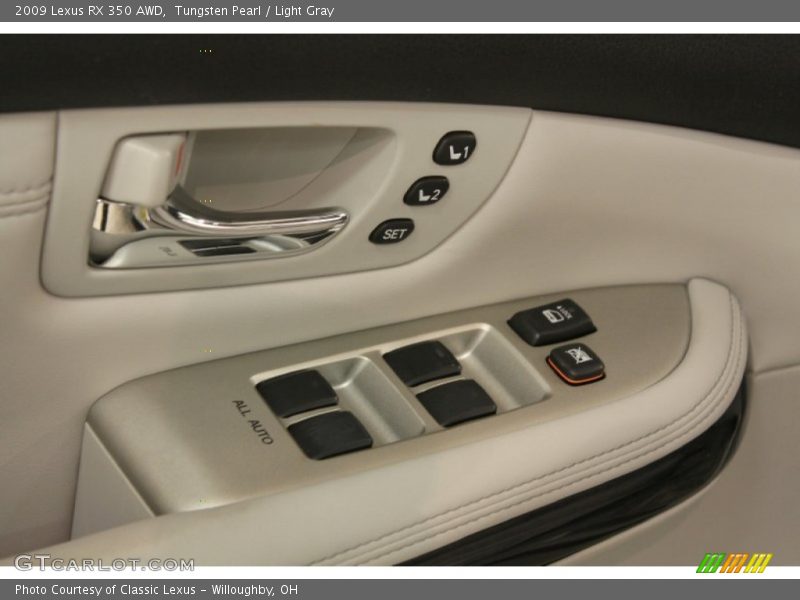 Tungsten Pearl / Light Gray 2009 Lexus RX 350 AWD