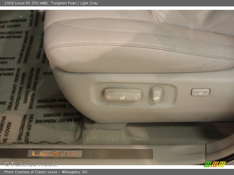 Tungsten Pearl / Light Gray 2009 Lexus RX 350 AWD