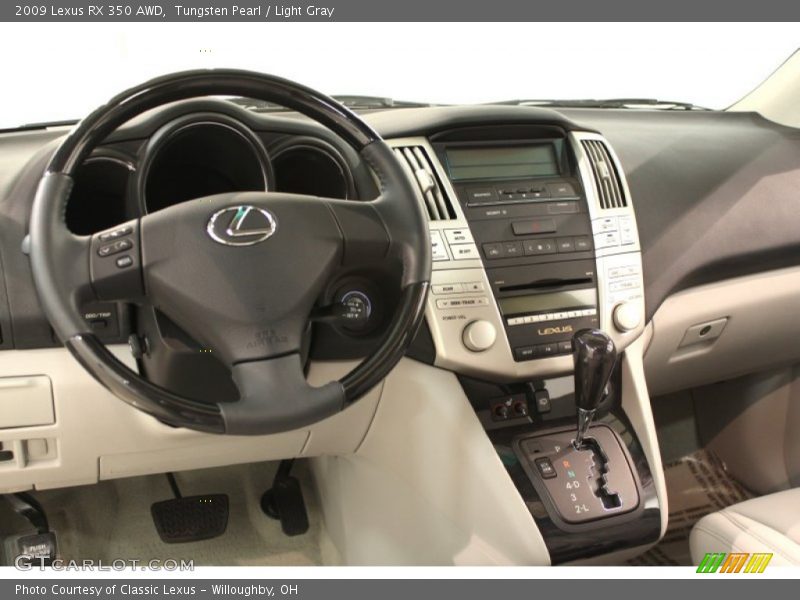 Tungsten Pearl / Light Gray 2009 Lexus RX 350 AWD