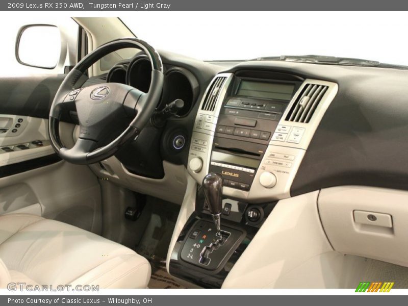 Tungsten Pearl / Light Gray 2009 Lexus RX 350 AWD
