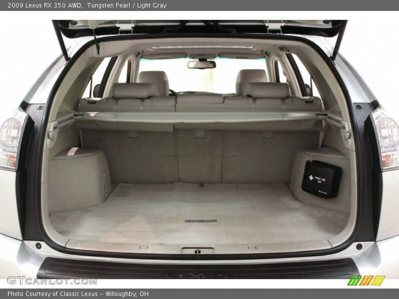 Tungsten Pearl / Light Gray 2009 Lexus RX 350 AWD